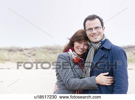 Portrait of couple on beach View Large Photo Image Stock Image - Portrait of couple on beach. Fotosearch
