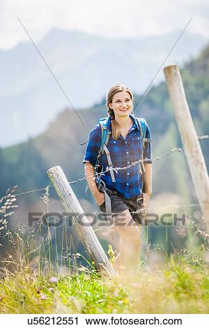 Portrait of mid adult woman, Tyrol, Austria View Large Photo Image Stock Image - Portrait of mid adult woman, Tyrol, Austria. Fotosearch