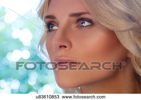 Portrait of young blonde woman View Large Photo Image Stock Image - Portrait of young blonde woman. Fotosearch