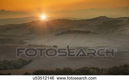 Stock Photograph - Rural scene, Siena, Valle Orcia, Tuscany, Italy. Fotosearch