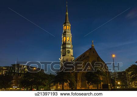 Stock Image - Sankt Katharinen Kirche (St. Catherine's Church), Hamburg, Germany. Fotosearch
