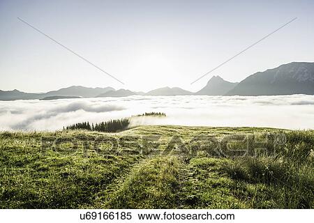 Sea of fog, Tirol, Austria View Large Photo Image Stock Photography - Sea of fog, Tirol, Austria. Fotosearch