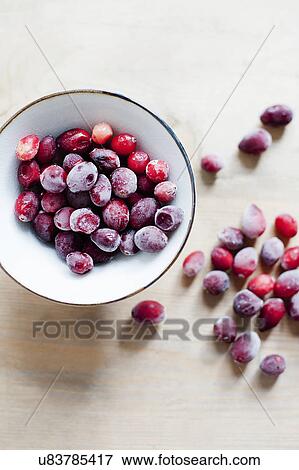 Stock Photo - Sugar coated red berries. Fotosearch