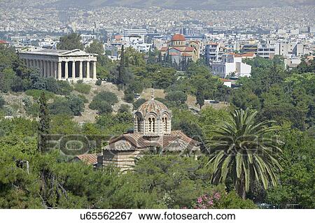 Temple of Hephaestus and Ancient Agora, Athens, Greece, Europe View Large Photo Image Stock Photo - Temple of Hephaestus and Ancient Agora, Athens, Greece, Europe. Fotosearch