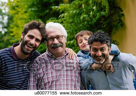 Three generations of male family together View Large Photo Image Stock Photography - Three generations of male family together. Fotosearch