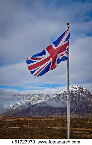 Union Jack at Buachaille Etive Mor, Scotland View Large Photo Image Stock Image - Union Jack at Buachaille Etive Mor, Scotland. Fotosearch