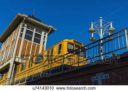 Stock Image - Warschauer Strasse U-Bahn station, Berlin, Germany. Fotosearch