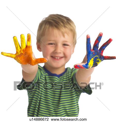 Finger painting View Large Photo Image Stock Image - Finger painting. Fotosearch