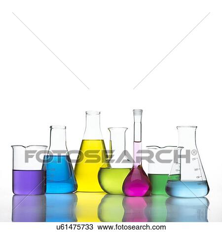 Stock Image - Laboratory glassware. Fotosearch
