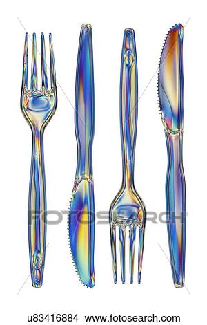Photoelastic stress of knives and forks View Large Photo Image Picture - Photoelastic stress of knives and forks. Fotosearch