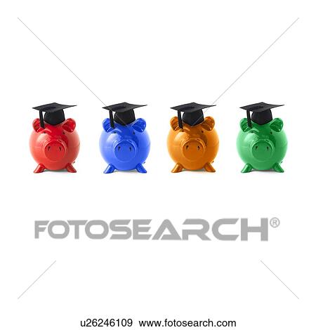 Stock Photo - Piggy banks. Fotosearch