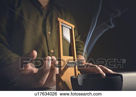 Quitting smoking, conceptual image View Large Photo Image Stock Photograph - Quitting smoking, conceptual image. Fotosearch