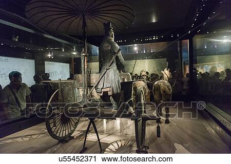 Chariot statue at Terracotta Warriors Army Museum, Xi'an, Shaanxi, China. View Large Photo Image Stock Image - Chariot statue at Terracotta Warriors Army Museum, Xi'an, Shaanxi, China.. Fotosearch