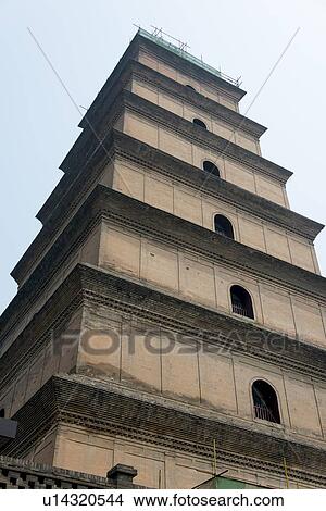 Picture - Giant Wild Goose Pagoda, Xi'an, Shaanxi, China.. Fotosearch