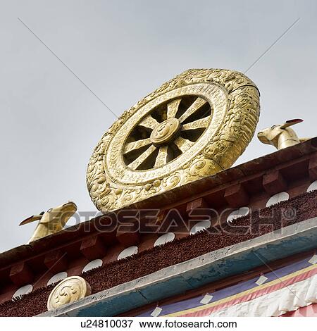 Stock Photo - High section view of Sera Monastery, Lhasa, Tibet, China. Fotosearch