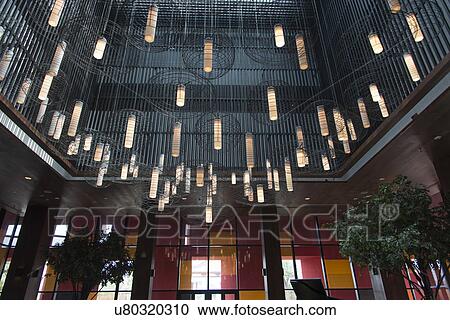 Stock Image - Interior of Westin Hotel, Xi'an, Shaanxi, China.. Fotosearch