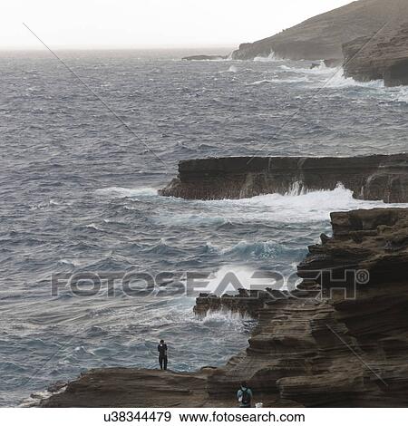 Rock formations on the coast, Hawaii Kai, Honolulu, Oahu, Hawaii, USA View Large Photo Image Stock Photo - Rock formations on the coast, Hawaii Kai, Honolulu, Oahu, Hawaii, USA. Fotosearch