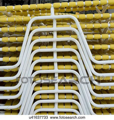 Stack of deck chairs, Waikiki, Honolulu, Oahu, Hawaii, USA View Large Photo Image Stock Image - Stack of deck chairs, Waikiki, Honolulu, Oahu, Hawaii, USA. Fotosearch