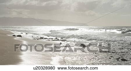 Surf on the beach, Haleiwa, North Shore, Oahu, Hawaii, USA View Large Photo Image Stock Image - Surf on the beach, Haleiwa, North Shore, Oahu, Hawaii, USA. Fotosearch