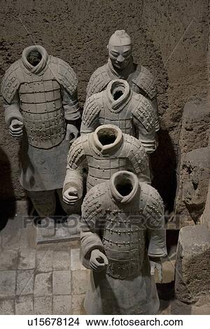 Terracotta warriors statue at the Terracotta Warriors Army Museum, Xi'an, China. View Large Photo Image Picture - Terracotta warriors statue at the Terracotta Warriors Army Museum, Xi'an, China.. Fotosearch