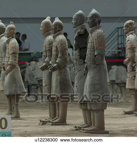 Terracotta warriors statue at the Terracotta Warriors Army Museum, Xi'an, China. View Large Photo Image Stock Image - Terracotta warriors statue at the Terracotta Warriors Army Museum, Xi'an, China.. Fotosearch