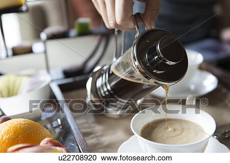 Waiter pouring coffee into cup at St. Regis Hotel, Lhasa, Tibet, China View Large Photo Image Stock Image - Waiter pouring coffee into cup at St. Regis Hotel, Lhasa, Tibet, China. Fotosearch