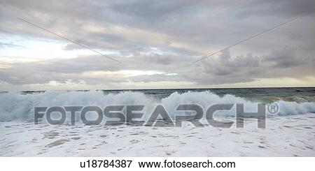 Stock Photo - Wave on the beach, Sandy Beach, Hawaii Kai, Honolulu, Oahu, Hawaii, USA. Fotosearch