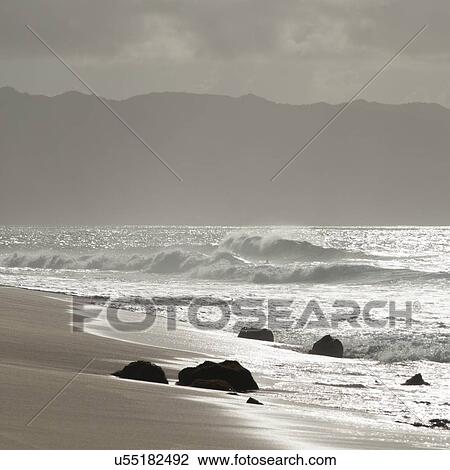 Waves on the beach, Haleiwa, North Shore, Oahu, Hawaii, USA View Large Photo Image Stock Image - Waves on the beach, Haleiwa, North Shore, Oahu, Hawaii, USA. Fotosearch