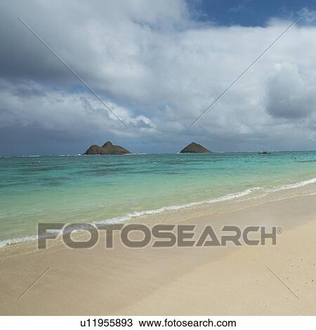 Waves on the beach, Kailua Beach, Kailua, Oahu, Hawaii, USA View Large Photo Image Stock Image - Waves on the beach, Kailua Beach, Kailua, Oahu, Hawaii, USA. Fotosearch
