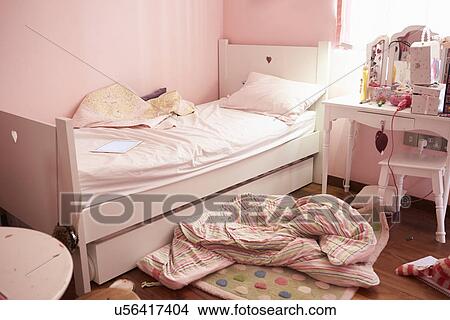 Picture - Empty And Untidy Child's Bedroom. Fotosearch