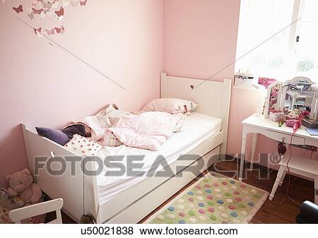 Stock Photo - Empty And Untidy Child's Bedroom. Fotosearch