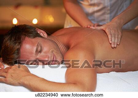 Man Having Massage In Spa View Large Photo Image Stock Image - Man Having Massage In Spa. Fotosearch
