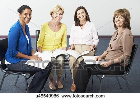Meeting Of Women's Support Group View Large Photo Image Stock Photograph - Meeting Of Women's Support Group. Fotosearch