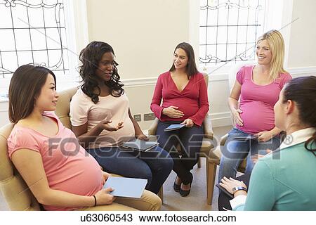Pregnant Women Meeting At Ante Natal Class View Large Photo Image Stock Image - Pregnant Women Meeting At Ante Natal Class. Fotosearch