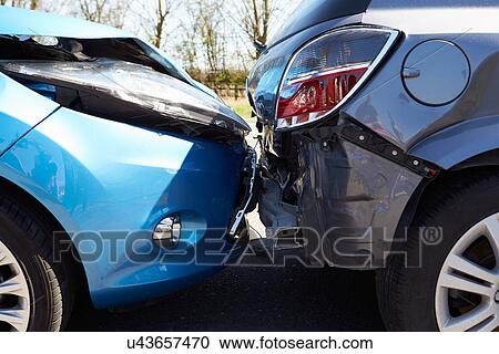 Two Cars Involved In Traffic Accident View Large Photo Image Stock Image - Two Cars Involved In Traffic Accident. Fotosearch