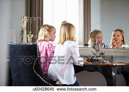 Two Girls Playing With Jewelry And Make Up View Large Photo Image Stock Photography - Two Girls Playing With Jewelry And Make Up. Fotosearch