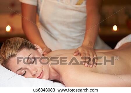 Woman Having Massage In Spa View Large Photo Image Stock Image - Woman Having Massage In Spa. Fotosearch