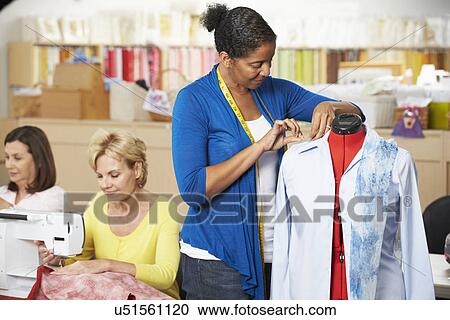 Women In Dress Making Class View Large Photo Image Stock Image - Women In Dress Making Class. Fotosearch