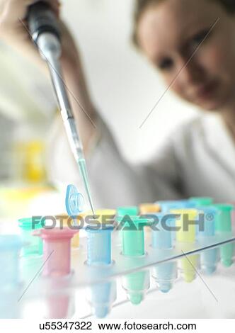 Stock Image - Biological research. Fotosearch