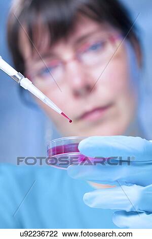 Stock Image - Biological research. Fotosearch
