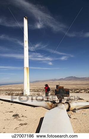 Broken wind turbine View Large Photo Image Stock Photograph - Broken wind turbine. Fotosearch