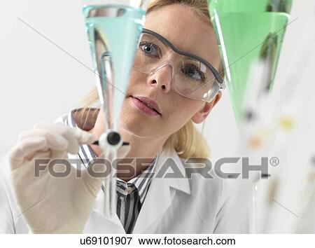 Stock Photo - Chemistry research. Fotosearch