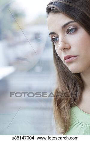 Depressed woman View Large Photo Image Picture - Depressed woman. Fotosearch