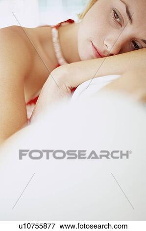 Stock Photo - Depressed woman. Fotosearch