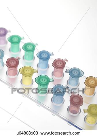 Stock Image - Eppendorf tubes. Fotosearch