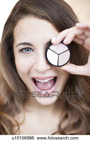 Stock Photograph - Eye shadow. Fotosearch