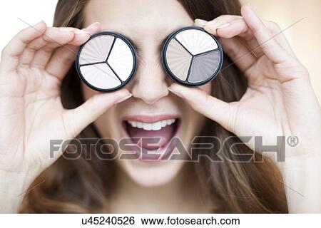 Stock Photograph - Eye shadow. Fotosearch