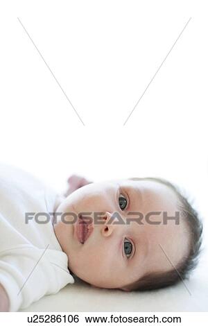 Five week old baby girl View Large Photo Image Stock Photograph - Five week old baby girl. Fotosearch