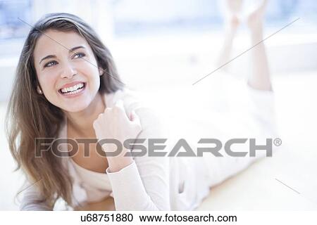 Stock Image - Happy woman. Fotosearch