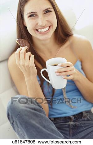 Happy woman View Large Photo Image Stock Photo - Happy woman. Fotosearch